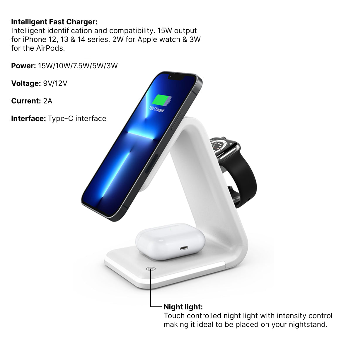 Iphone airpods and online apple watch wireless charger