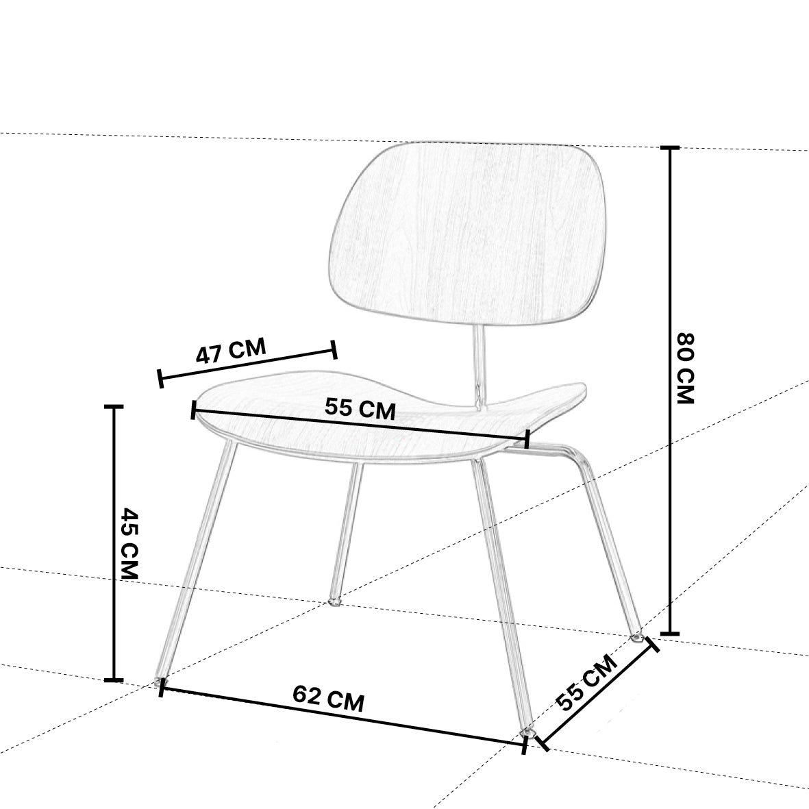 Art Wooden Design Lounge Chair