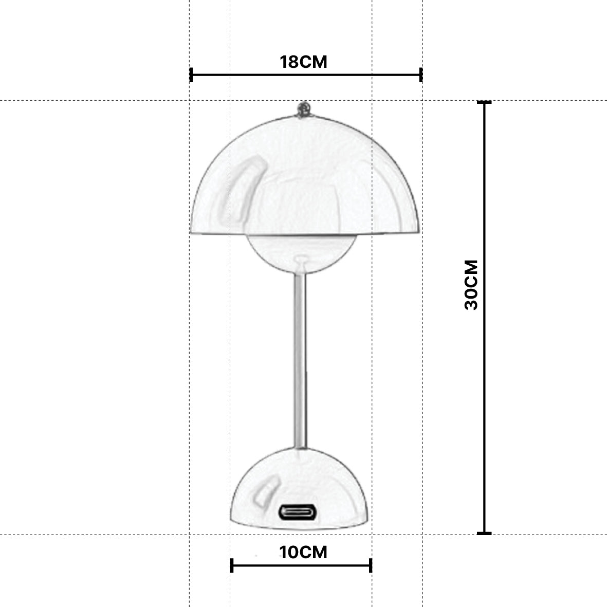 Flowerpod Portable Table Lamp
