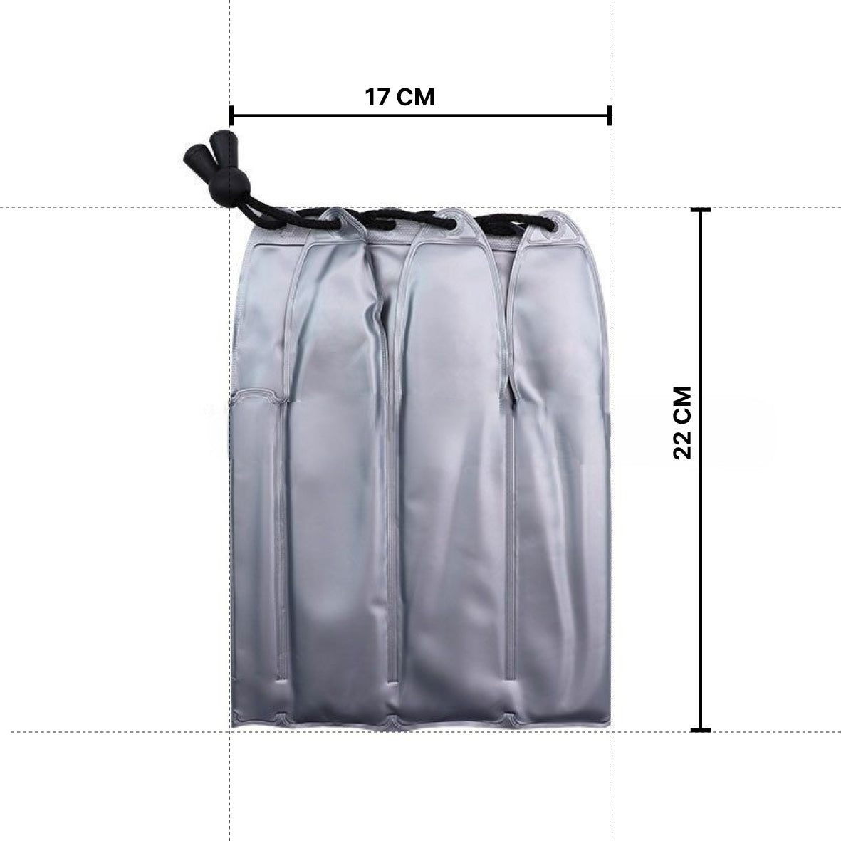 Silver Colour Wine Cooler Sleeve Bag